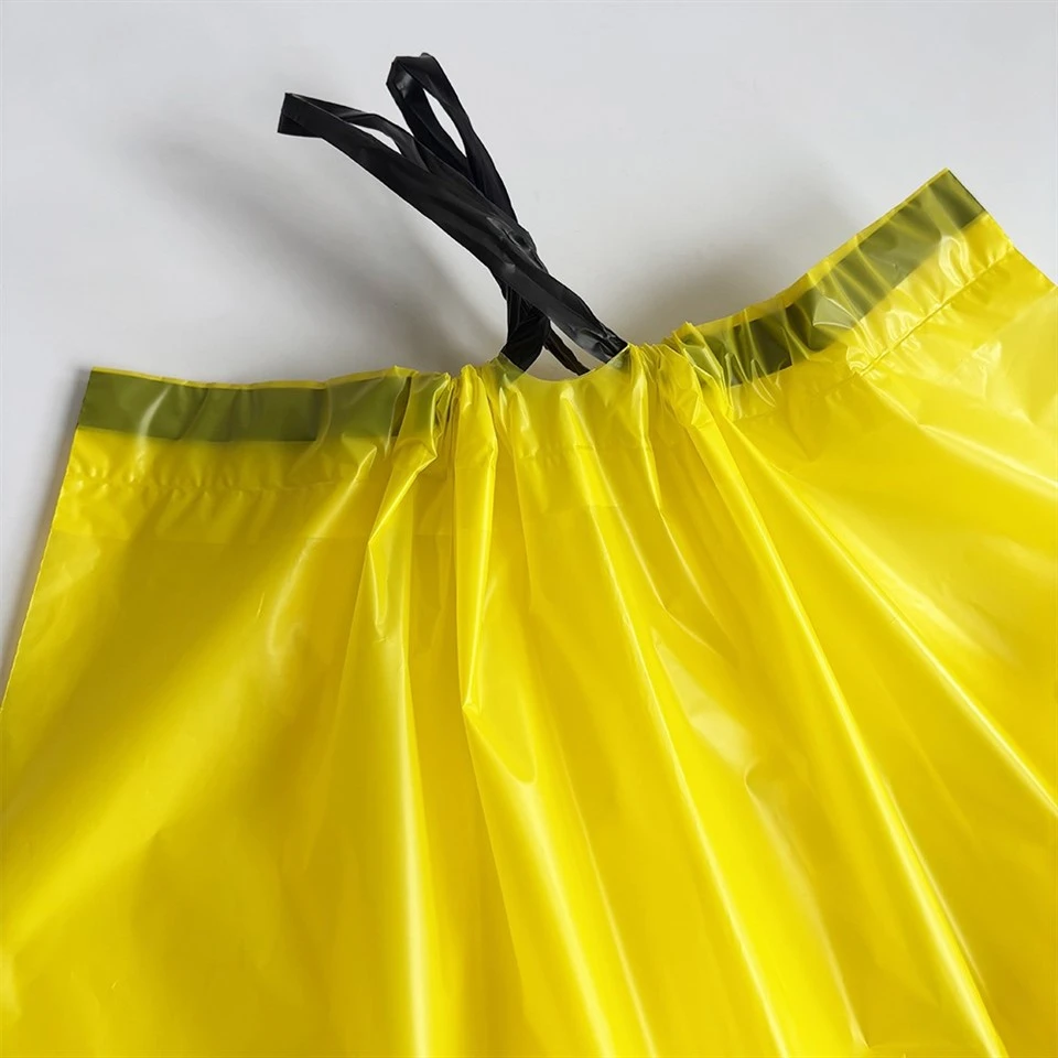yellow trashbag