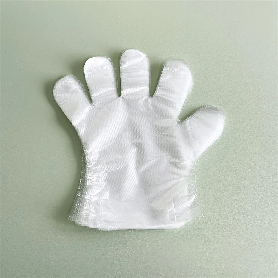 clear disposable gloves