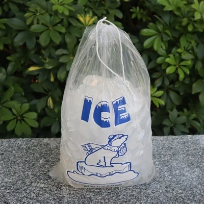 10 lb sáčky na led se stahovací šňůrkou